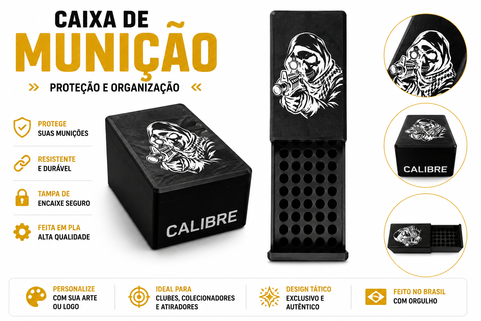 Caixa de Munição Força e Honra SkullForge